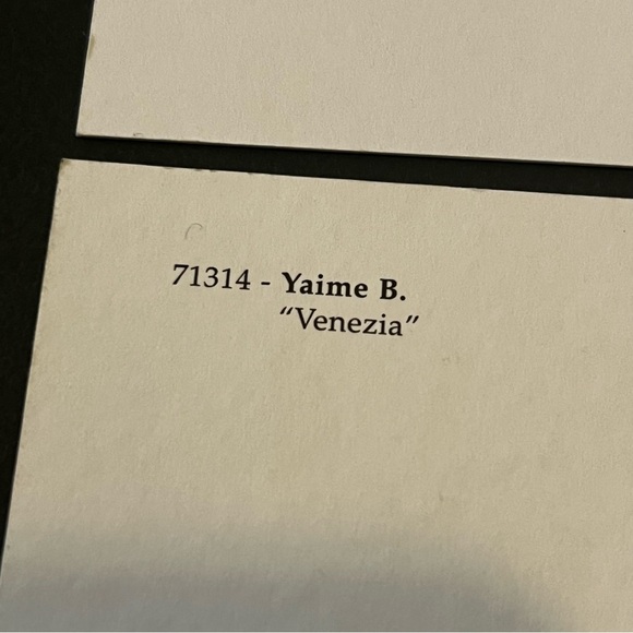 Leaning Tower of Pisa / Venezia Postcard Artist Signed Watercolor Unused Lot 2x - Picture 11 of 12